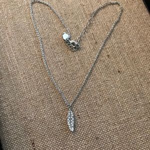 Touchstone Crystal by Swarovski Feather Necklace